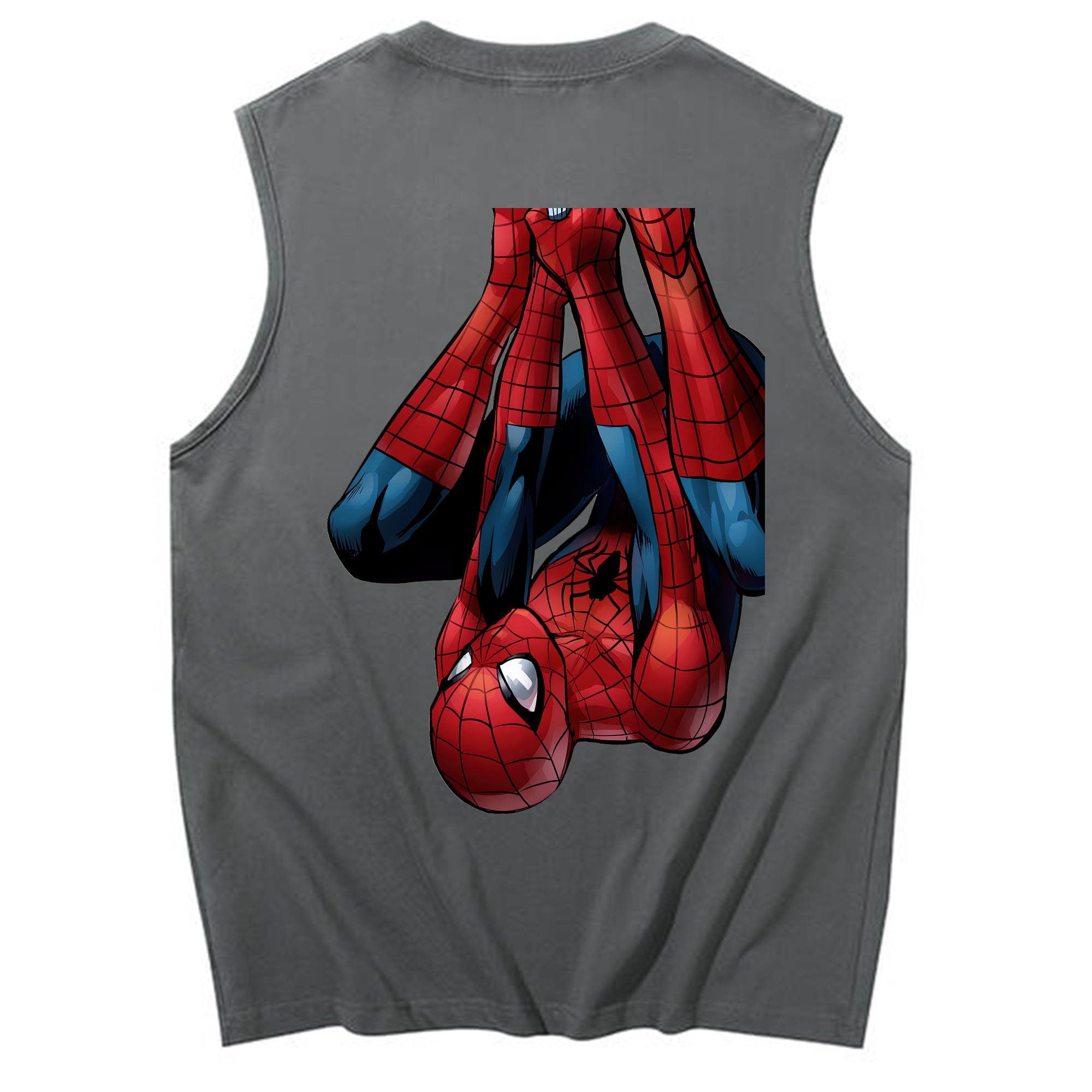 （画像用） Spider Man スパイダーマン コットン100％タンクトップ（背面プリント）